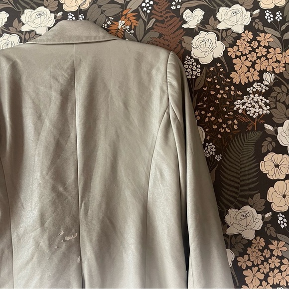 JONATHAN SIMKHAI Raelynn Vegan Leather Oversized Blazer size medium - Picture 9 of 15